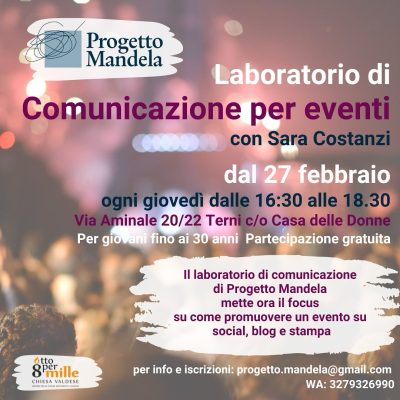 Lab comunicazione eventi Progetto Mandela