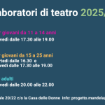 Al via da ottobre i laboratori 2025/2026 del Progetto Mandela