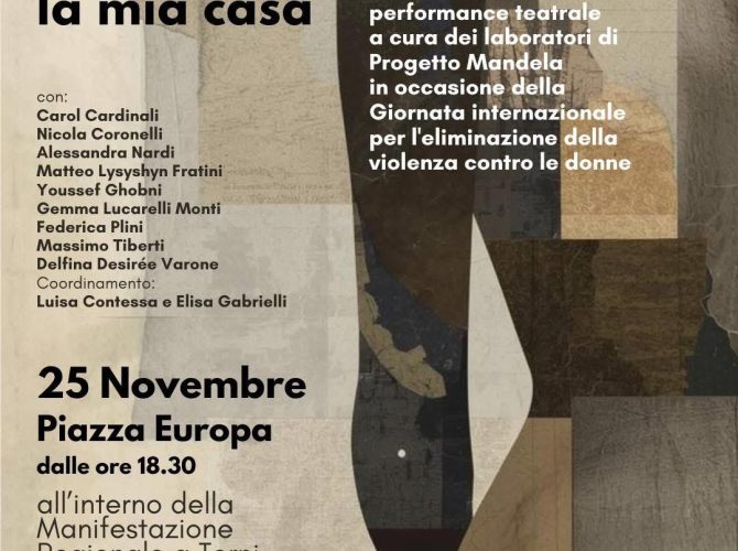 Il mio corpo è la mia casa – Performance del 25 novembre