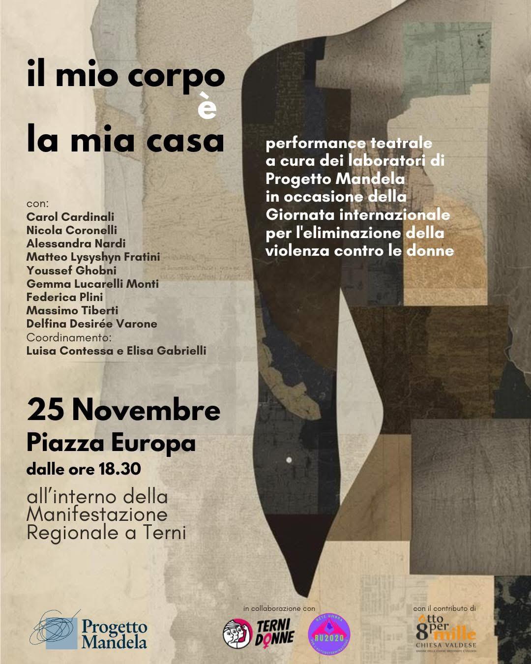 Al momento stai visualizzando Il mio corpo è la mia casa – Performance del 25 novembre